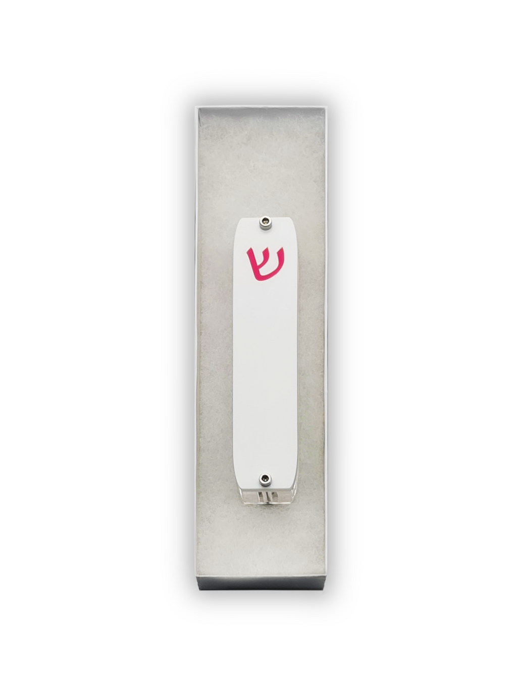 Genesis Small Mezuzah for Door – Handmade Premium Clear Acrylic Case – Model LSN-20021