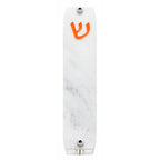Genesis Small Mezuzah for Door – Handmade Premium Clear Acrylic Case – Model LSN-20022