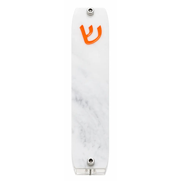 Genesis Small Mezuzah for Door – Handmade Premium Clear Acrylic Case – Model LSN-20022