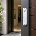 Genesis Small Mezuzah for Door – Handmade Premium Clear Acrylic Case – Model LSN-20022