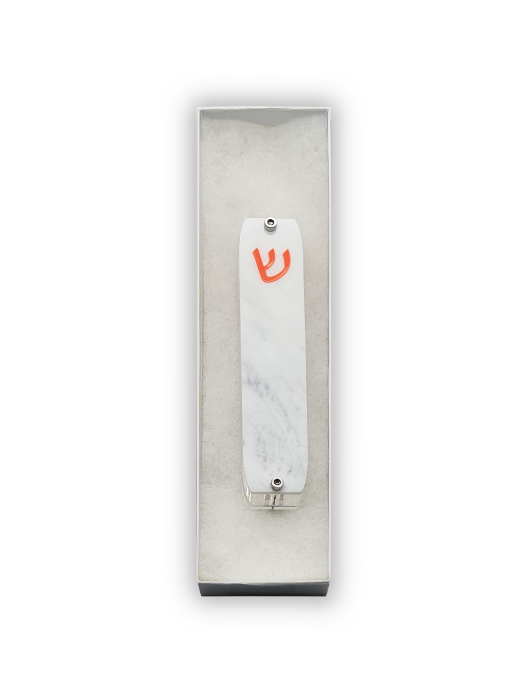 Genesis Small Mezuzah for Door – Handmade Premium Clear Acrylic Case – Model LSN-20022