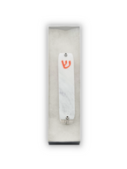 Genesis Small Mezuzah for Door – Handmade Premium Clear Acrylic Case – Model LSN-20022