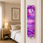 Genesis Small Mezuzah for Door – Handmade Premium Clear Acrylic Case – Model LSN-20023