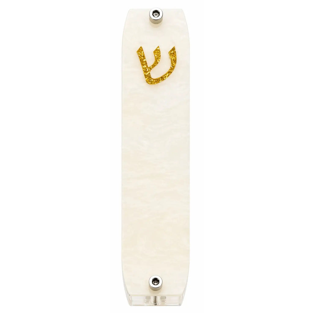 Genesis Small Mezuzah for Door – Handmade Premium Clear Acrylic Case – Model LSN-20029