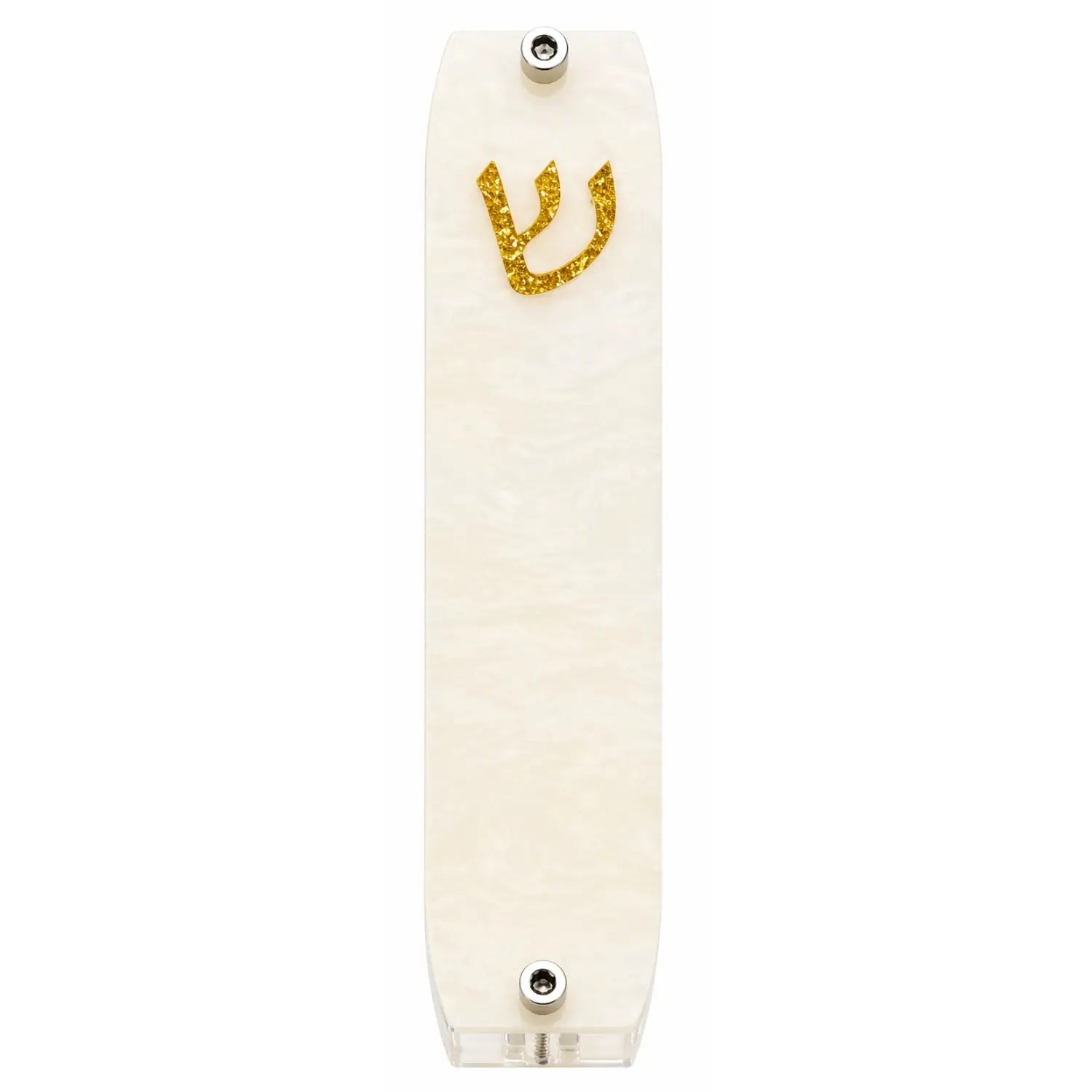 Genesis Small Mezuzah for Door – Handmade Premium Clear Acrylic Case – Model LSN-20029