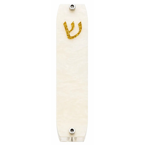 Genesis Small Mezuzah for Door – Handmade Premium Clear Acrylic Case – Model LSN-20029