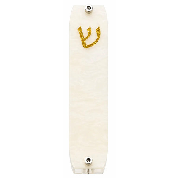 Genesis Small Mezuzah for Door – Handmade Premium Clear Acrylic Case – Model LSN-20029