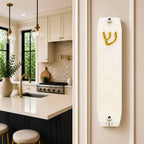 Genesis Small Mezuzah for Door – Handmade Premium Clear Acrylic Case – Model LSN-20029
