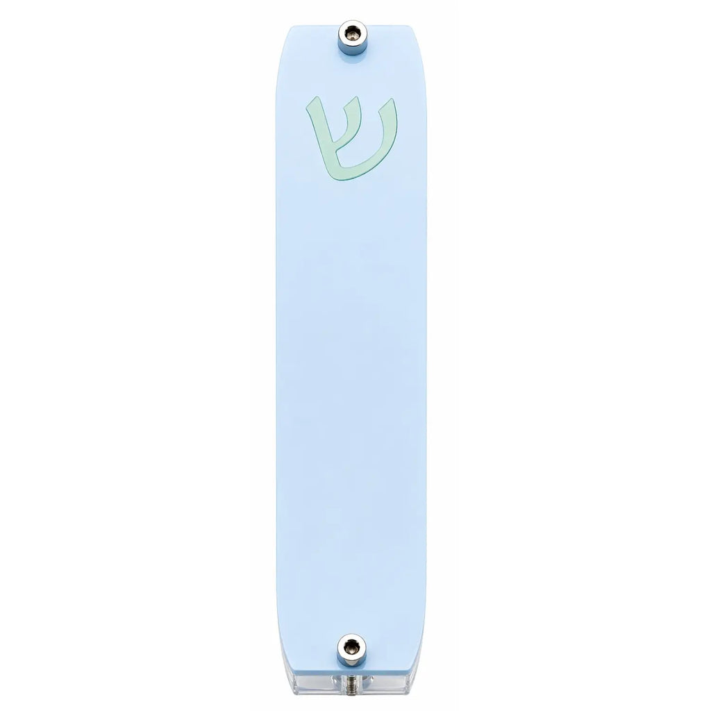 Genesis Small Mezuzah for Door – Handmade Premium Clear Acrylic Case – Model LSN-20030