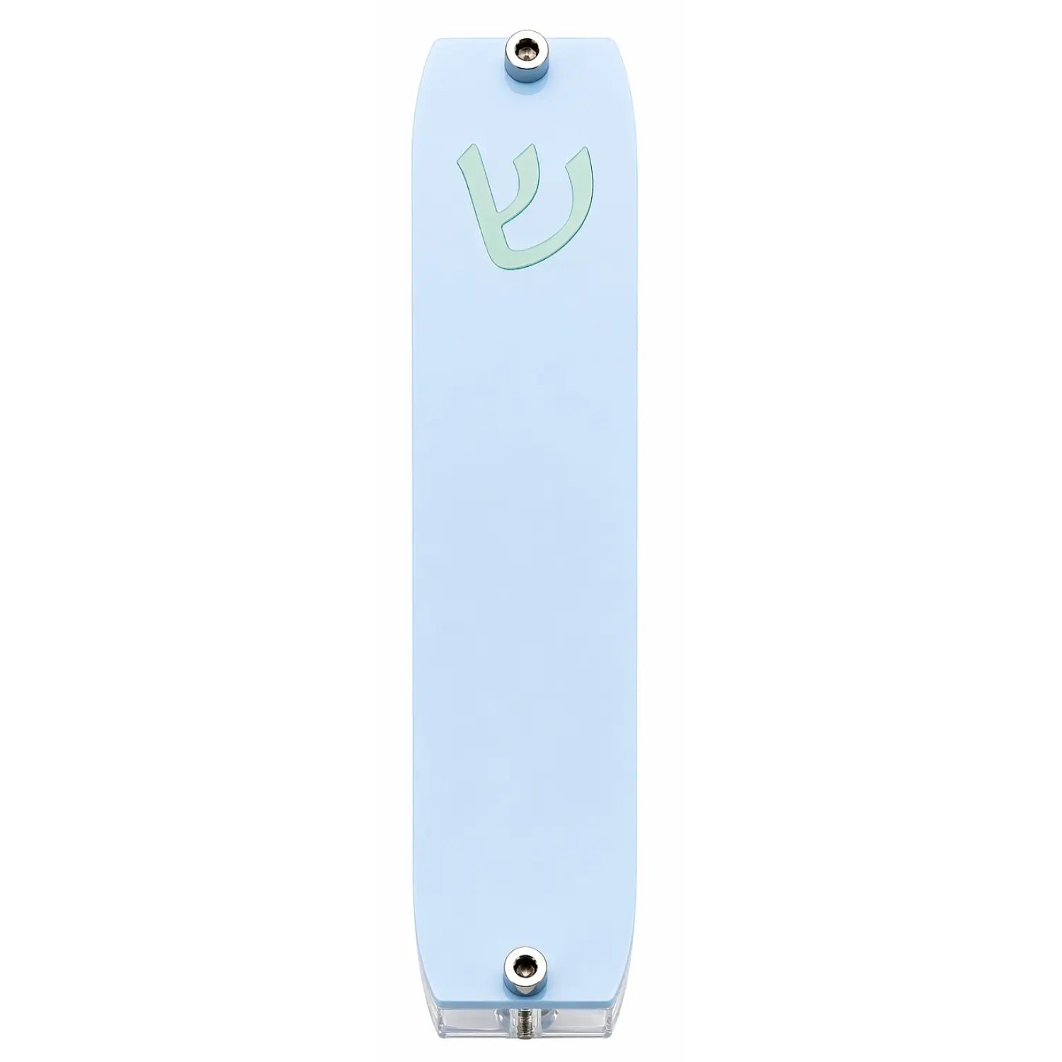 Genesis Small Mezuzah for Door – Handmade Premium Clear Acrylic Case – Model LSN-20030