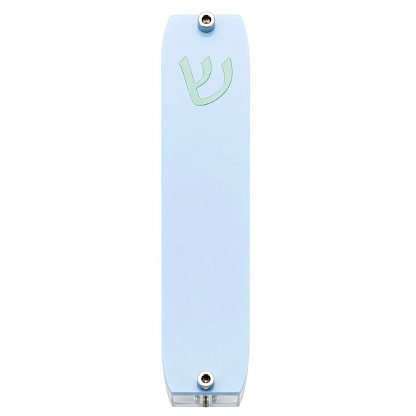 Genesis Small Mezuzah for Door – Handmade Premium Clear Acrylic Case – Model LSN-20030