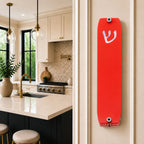 Genesis Small Mezuzah for Door – Handmade Premium Clear Acrylic Case – Model LSN-20032
