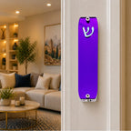 Genesis Small Mezuzah for Door – Handmade Premium Clear Acrylic Case – Model LSN-20033