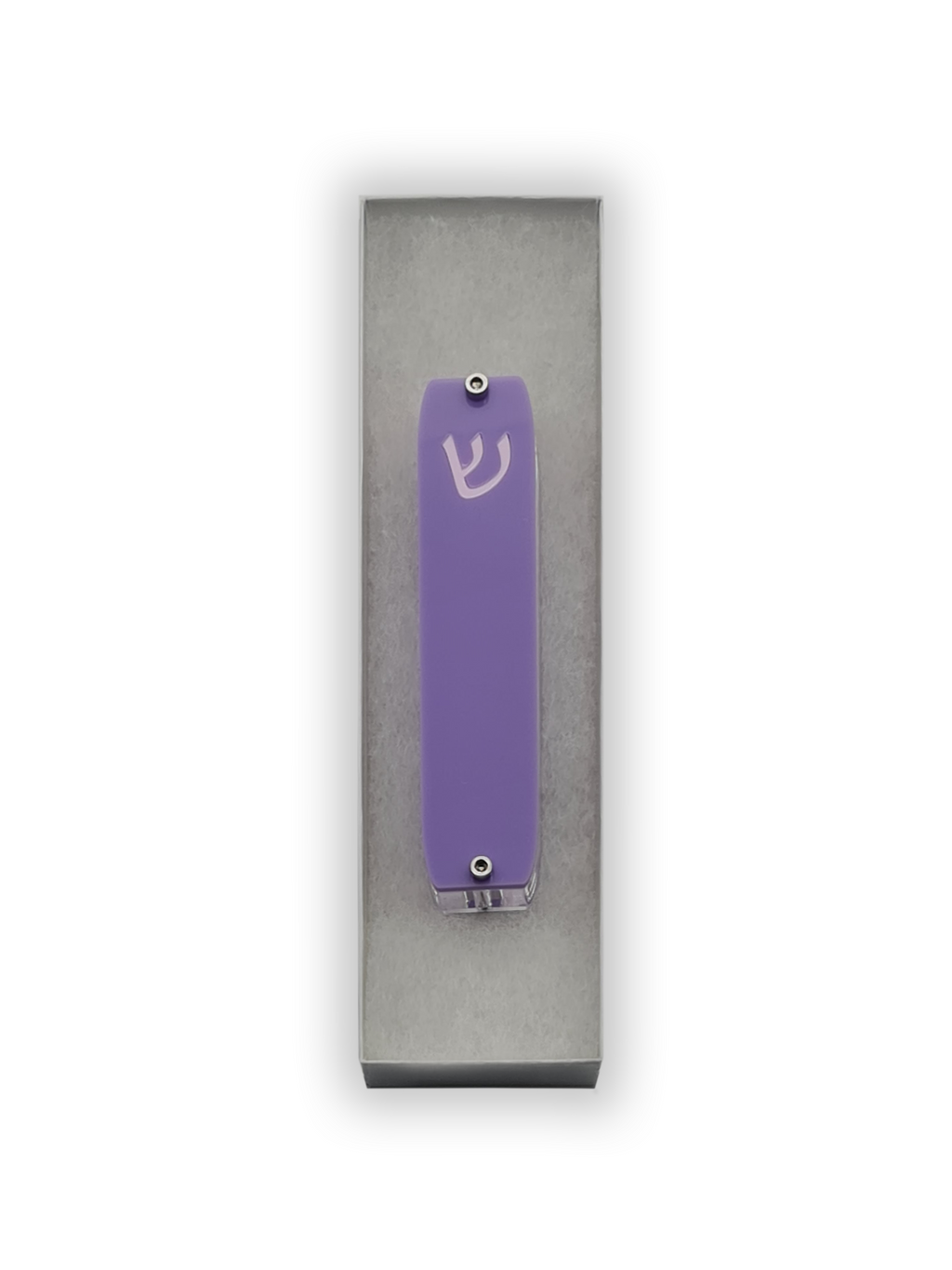 Genesis Small Mezuzah for Door – Handmade Premium Clear Acrylic Case – Model LSN-20034