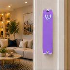 Genesis Small Mezuzah for Door – Handmade Premium Clear Acrylic Case – Model LSN-20035