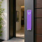 Genesis Small Mezuzah for Door – Handmade Premium Clear Acrylic Case – Model LSN-20035
