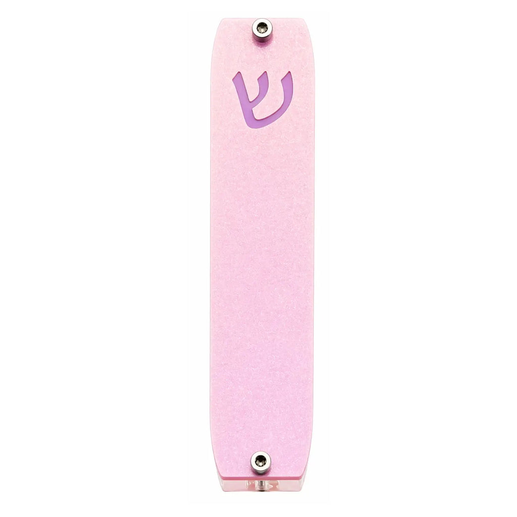 Genesis Small Mezuzah for Door – Handmade Premium Clear Acrylic Case – Model LSN-20037