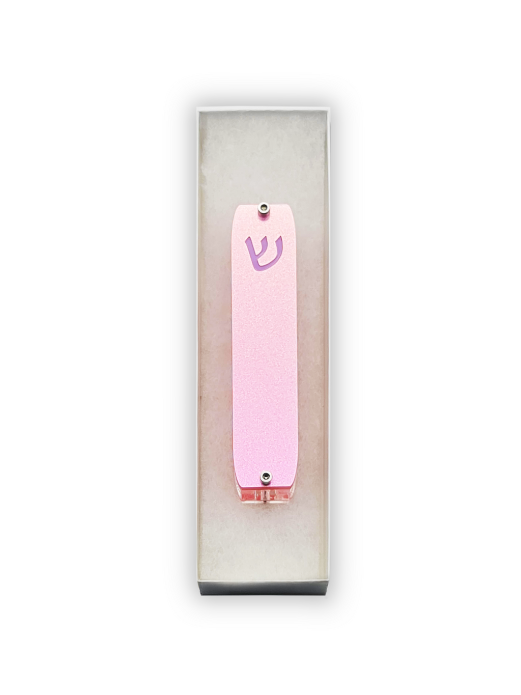 Genesis Small Mezuzah for Door – Handmade Premium Clear Acrylic Case – Model LSN-20037