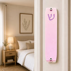 Genesis Small Mezuzah for Door – Handmade Premium Clear Acrylic Case – Model LSN-20037