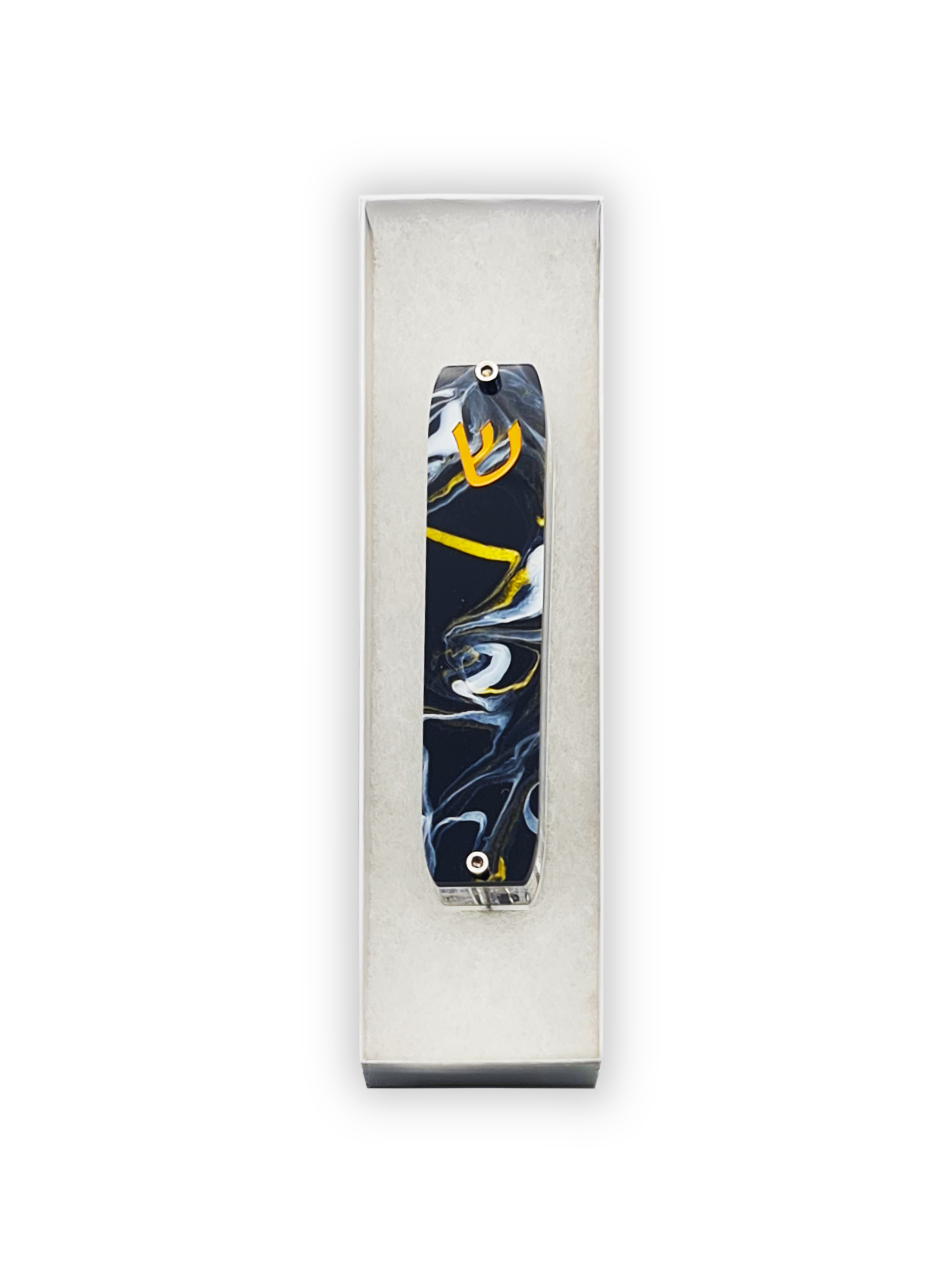Genesis Small Mezuzah for Door – Handmade Premium Clear Acrylic Case – Model LSN-20040