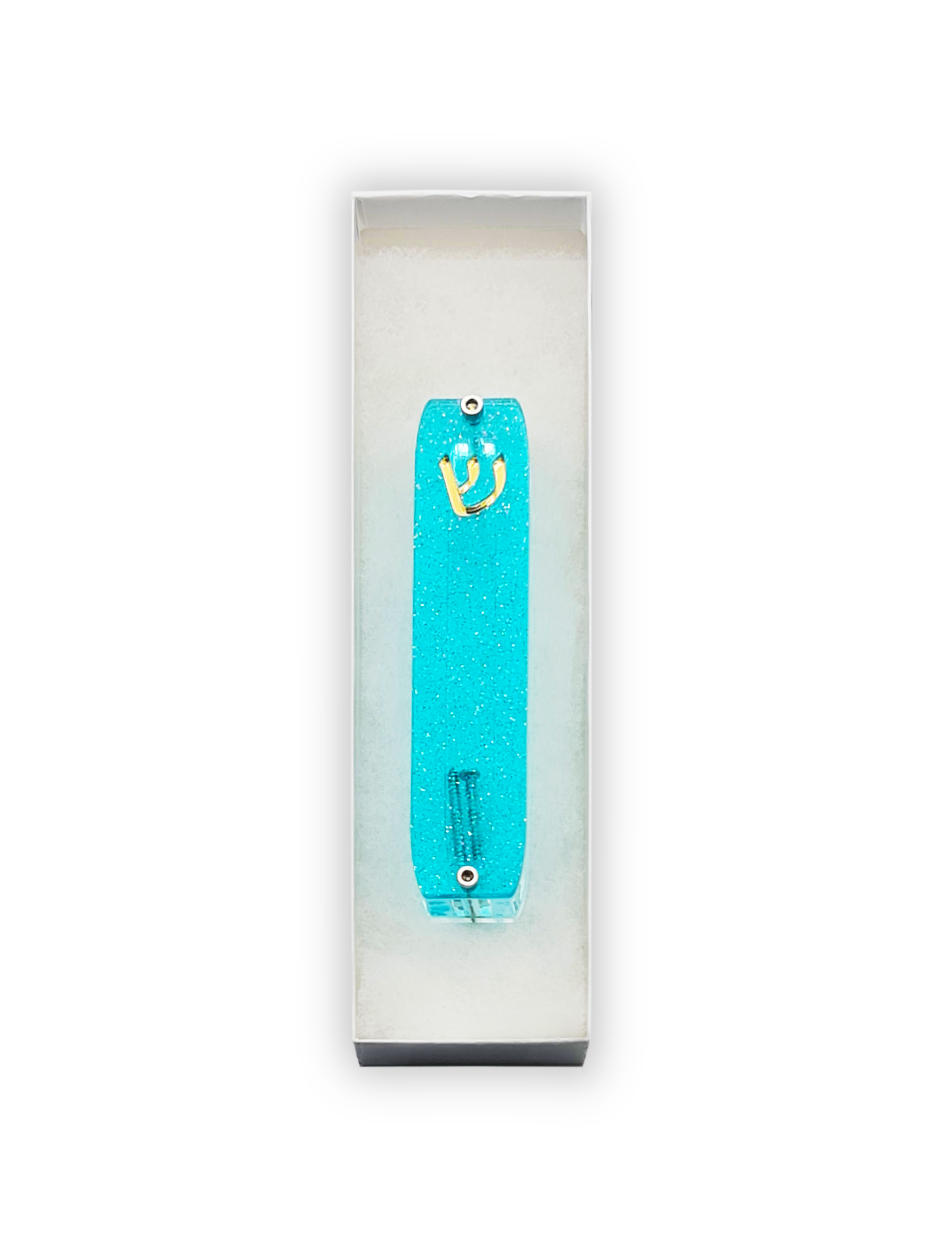 Genesis Small Mezuzah for Door – Handmade Premium Clear Acrylic Case – Model LSN-20041