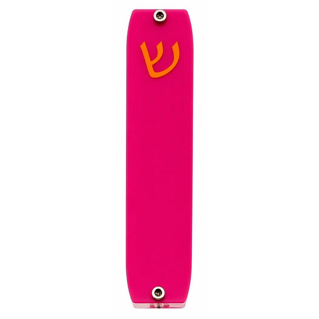 Genesis Small Mezuzah for Door – Handmade Premium Clear Acrylic Case – Model LSN-20043