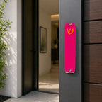 Genesis Small Mezuzah for Door – Handmade Premium Clear Acrylic Case – Model LSN-20043
