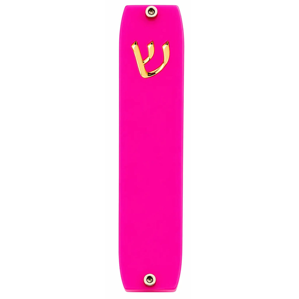 Genesis Small Mezuzah for Door – Handmade Premium Clear Acrylic Case – Model LSN-20045