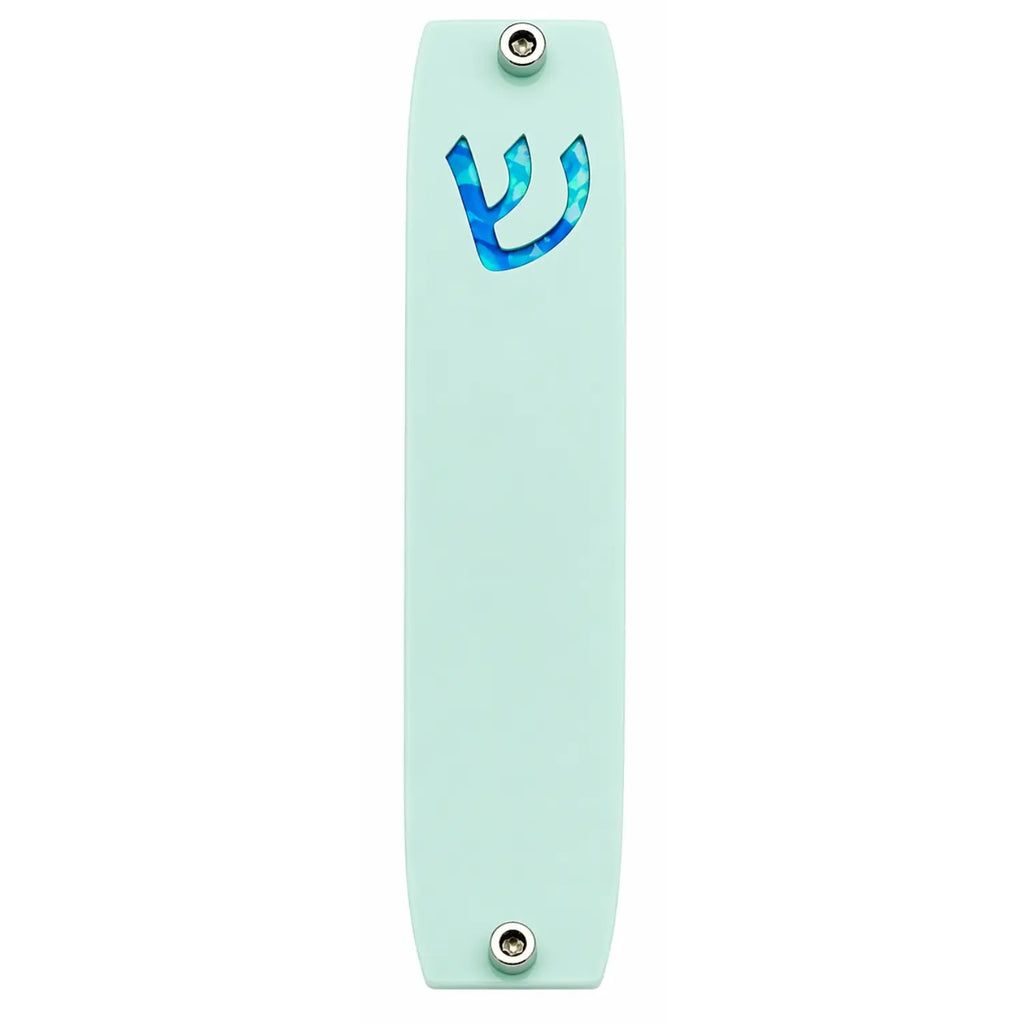 Genesis Small Mezuzah for Door – Handmade Premium Clear Acrylic Case – Model LSN-20046