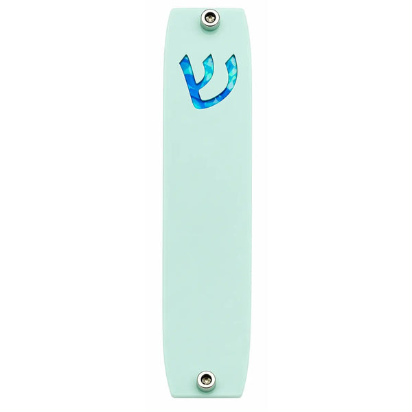 Genesis Small Mezuzah for Door – Handmade Premium Clear Acrylic Case – Model LSN-20046