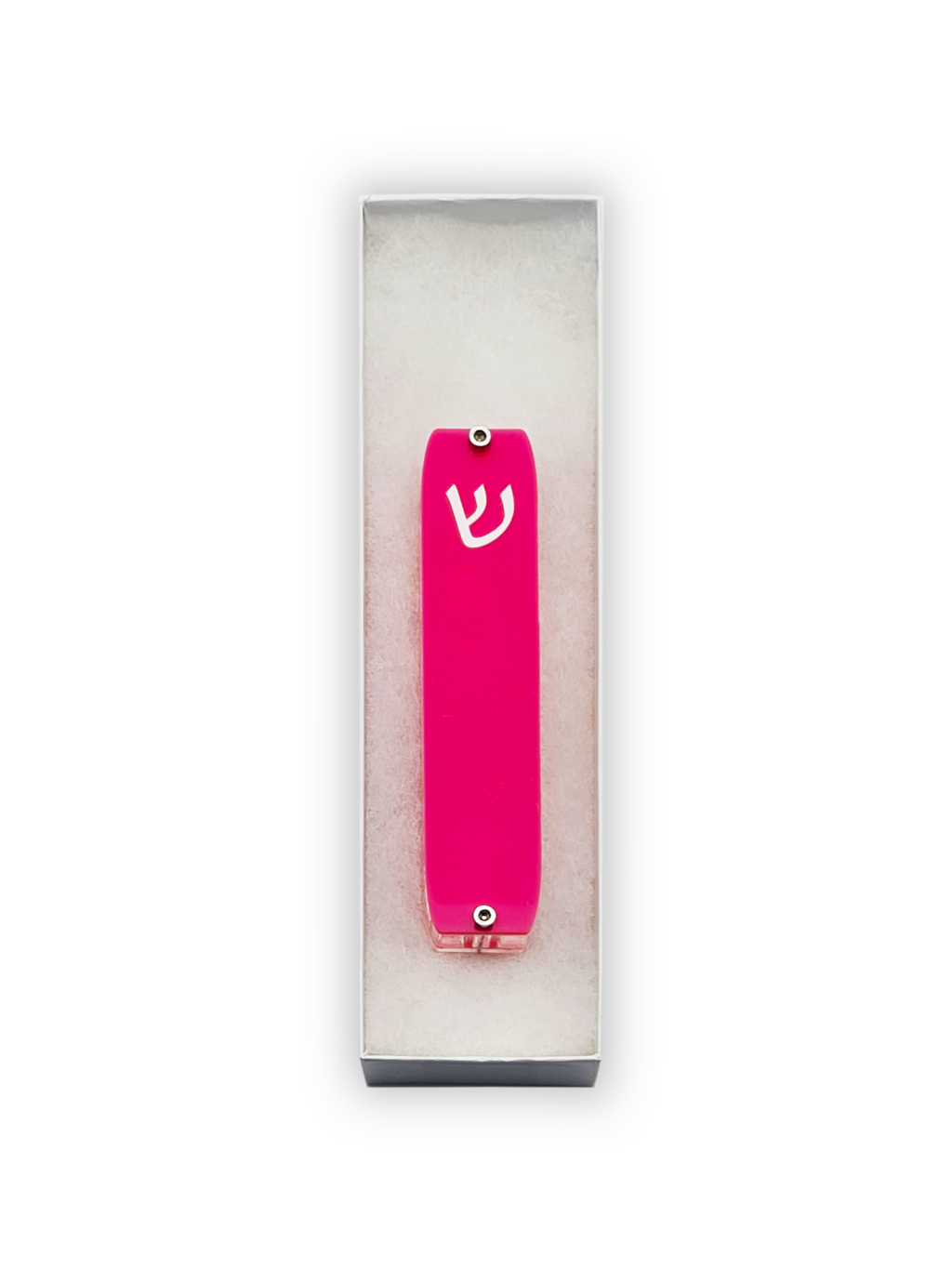 Genesis Small Mezuzah for Door – Handmade Premium Clear Acrylic Case – Model LSN-20048