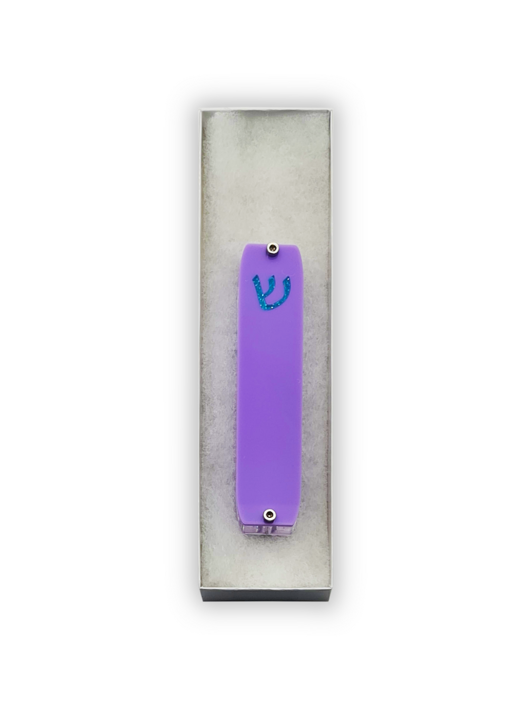 Genesis Small Mezuzah for Door – Handmade Premium Clear Acrylic Case – Model LSN-20049