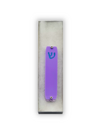 Genesis Small Mezuzah for Door – Handmade Premium Clear Acrylic Case – Model LSN-20049