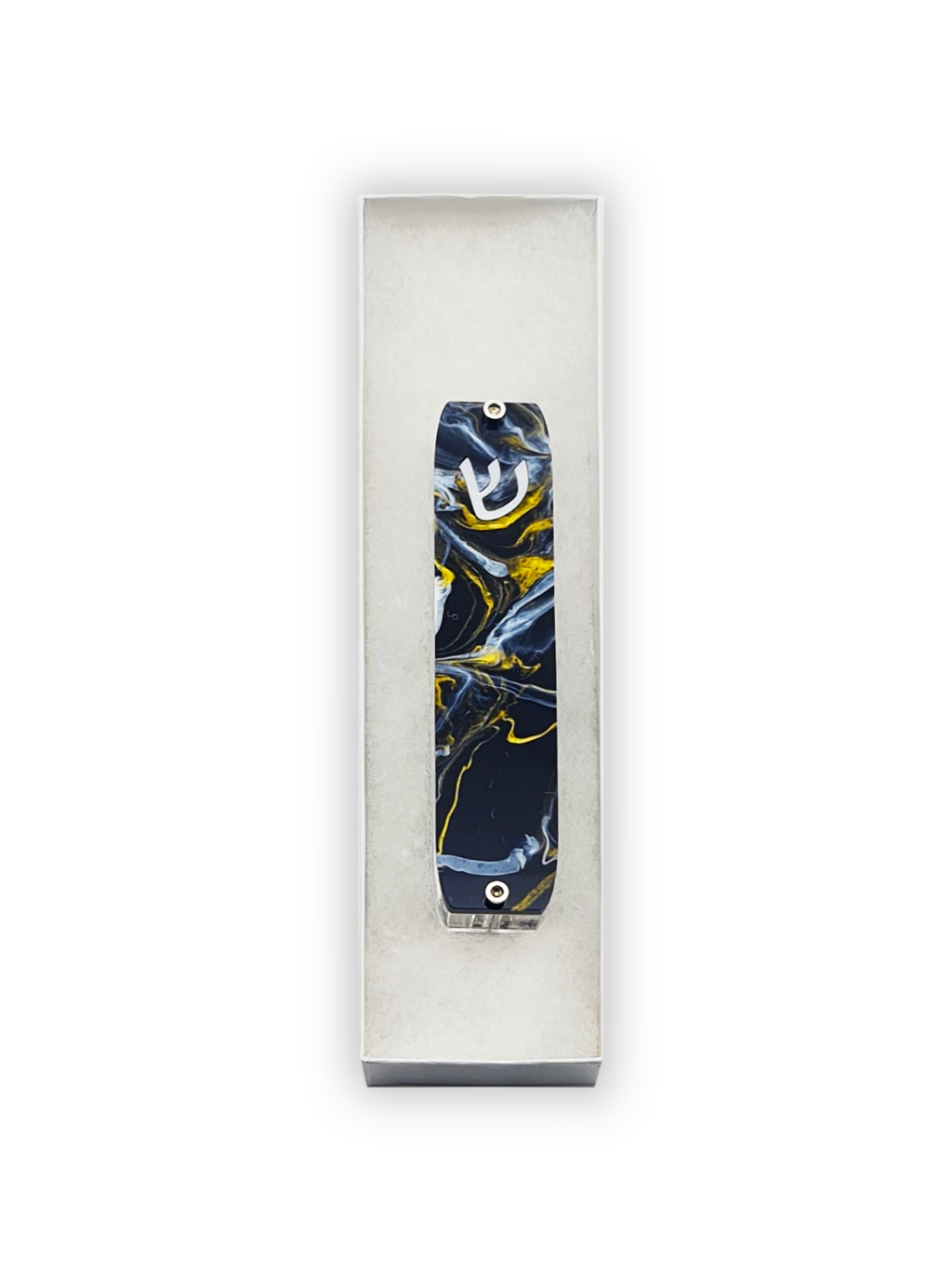 Genesis Small Mezuzah for Door – Handmade Premium Clear Acrylic Case – Model LSN-20050