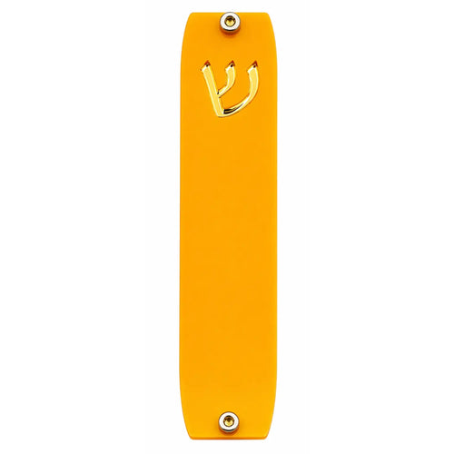 Genesis Small Mezuzah for Door – Handmade Premium Clear Acrylic Case – Model LSN-20052