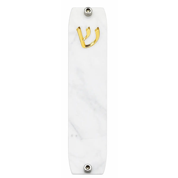 Genesis Small Mezuzah for Door – Handmade Premium Clear Acrylic Case – Model LSN-20054