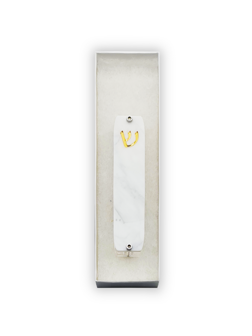 Genesis Small Mezuzah for Door – Handmade Premium Clear Acrylic Case – Model LSN-20054