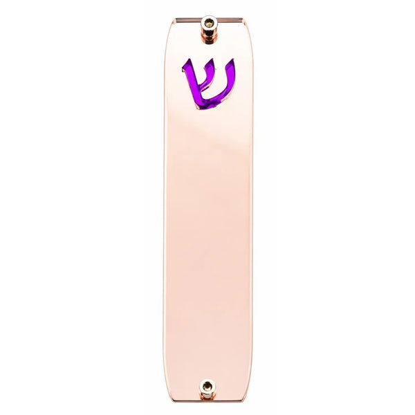 Genesis Small Mezuzah for Door – Handmade Premium Clear Acrylic Case – Model LSN-20062