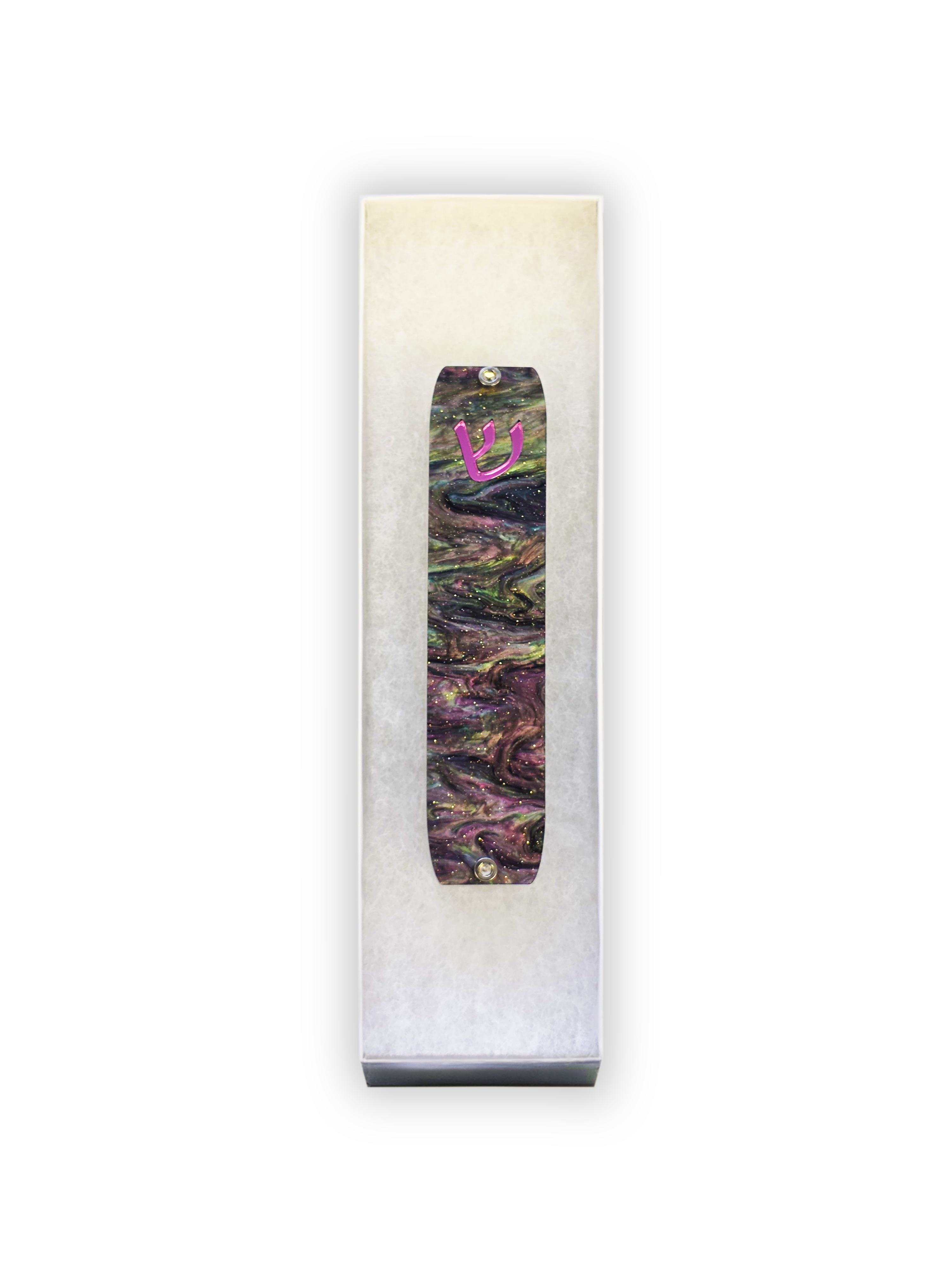 Genesis Small Mezuzah for Door – Handmade Premium Clear Acrylic Case – Model LSN-20066