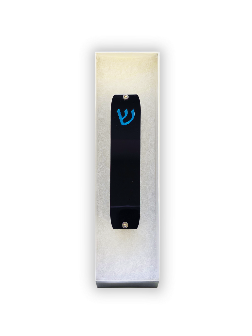 Genesis Small Mezuzah for Door – Handmade Premium Clear Acrylic Case – Model LSN-20067