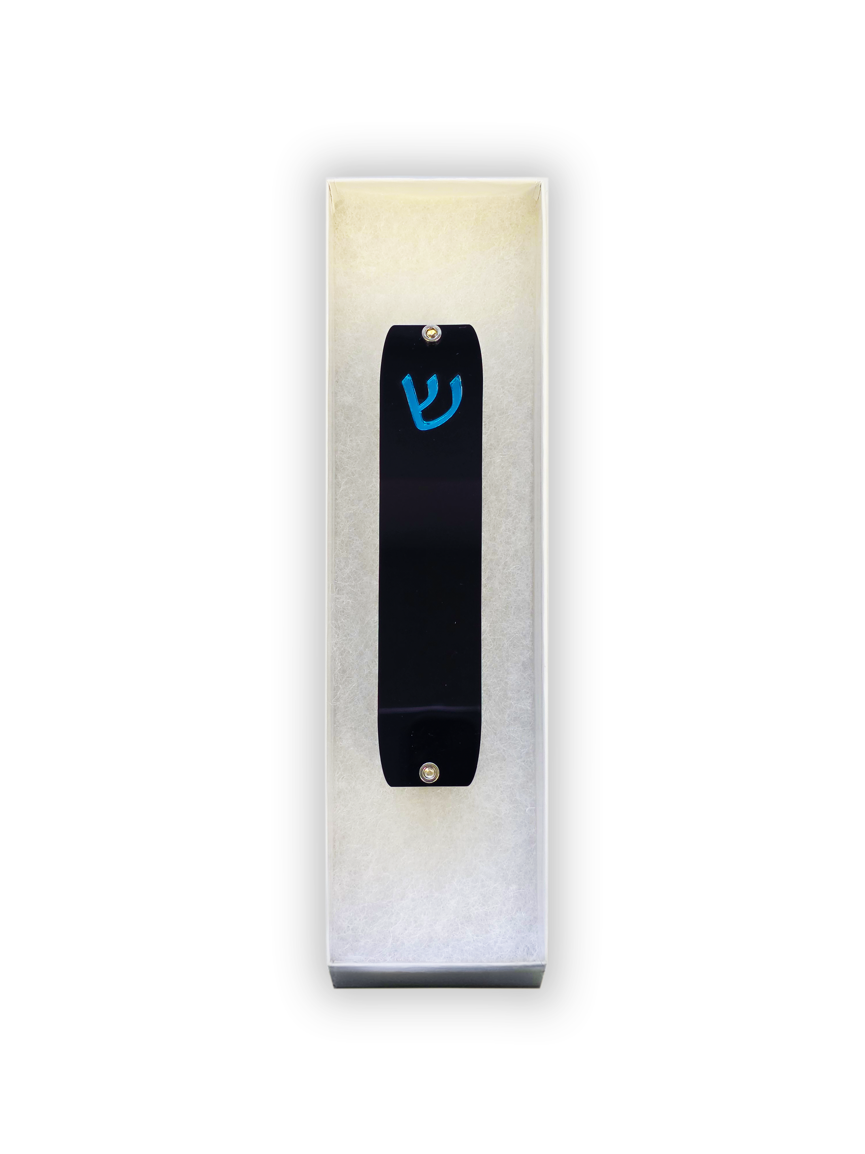 Genesis Small Mezuzah for Door – Handmade Premium Clear Acrylic Case – Model LSN-20067