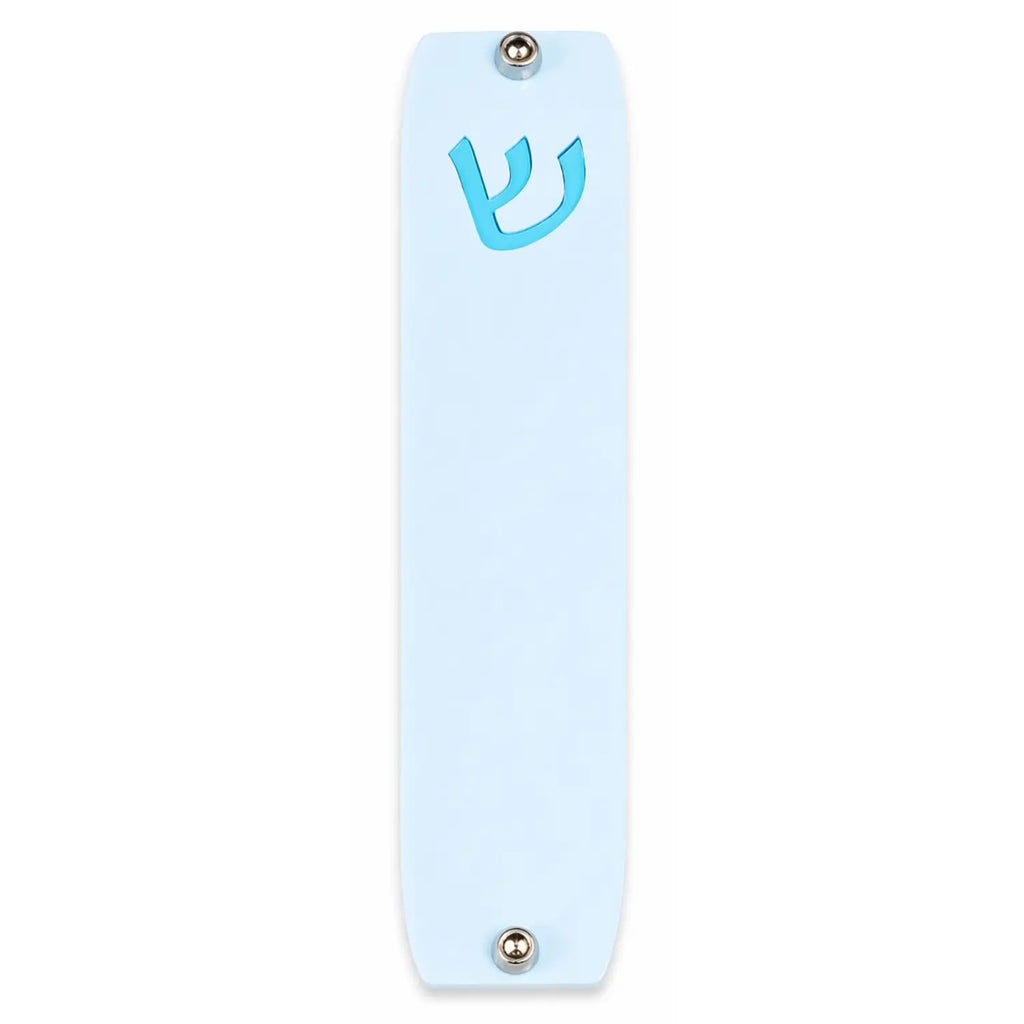 Genesis Small Mezuzah for Door – Handmade Premium Clear Acrylic Case – Model LSN-20068
