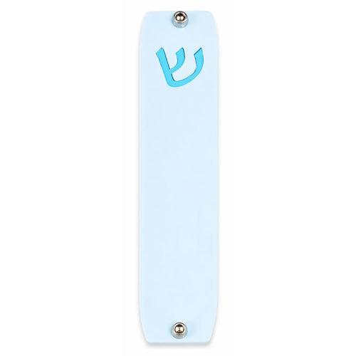 Genesis Small Mezuzah for Door – Handmade Premium Clear Acrylic Case – Model LSN-20068