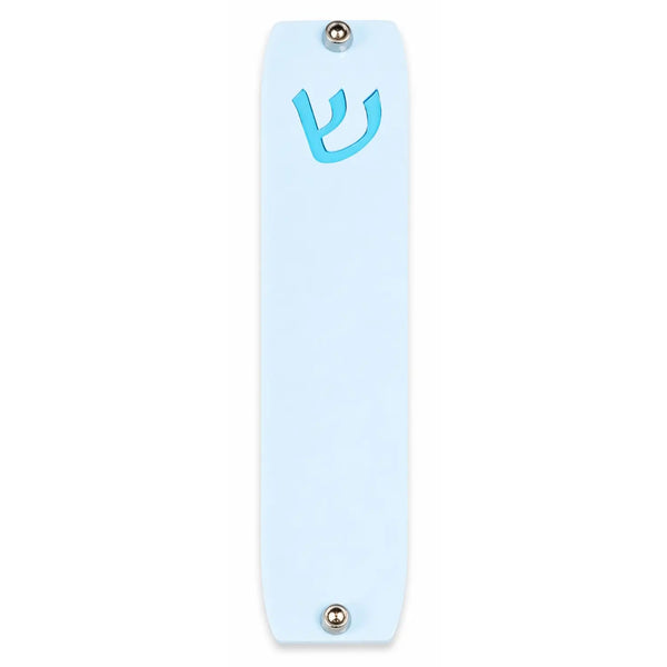 Genesis Small Mezuzah for Door – Handmade Premium Clear Acrylic Case – Model LSN-20068