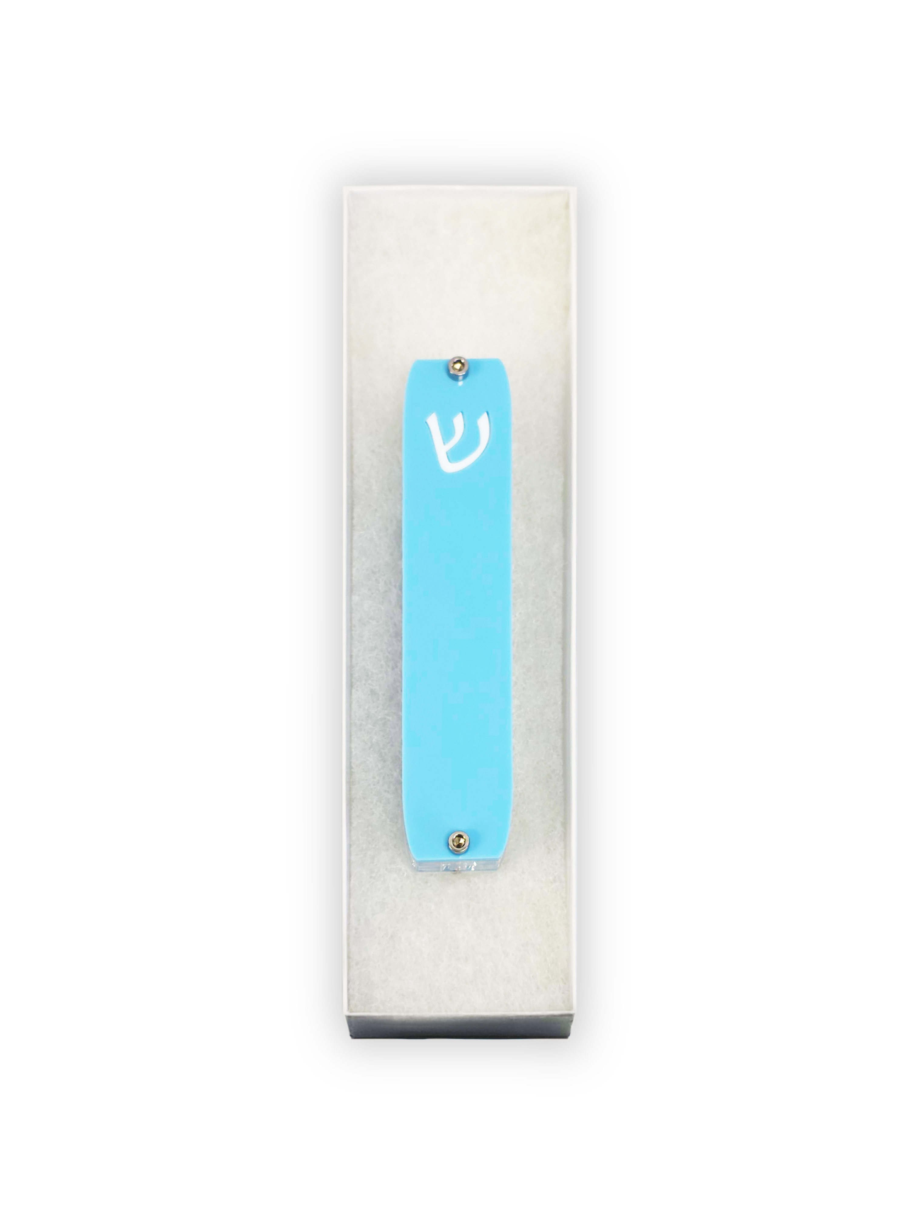 Genesis Small Mezuzah for Door – Handmade Premium Clear Acrylic Case – Model LSN-20069
