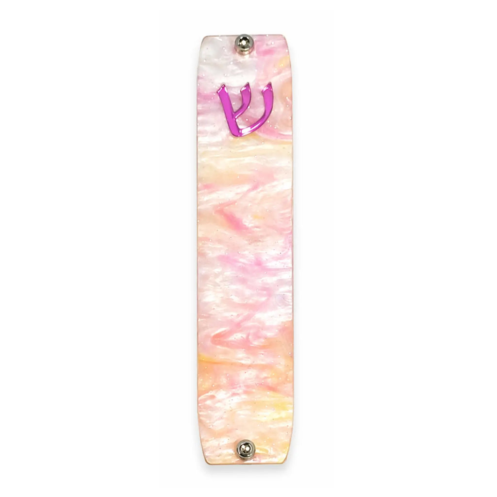 Genesis Small Mezuzah for Door – Handmade Premium Clear Acrylic Case – Model LSN-20070