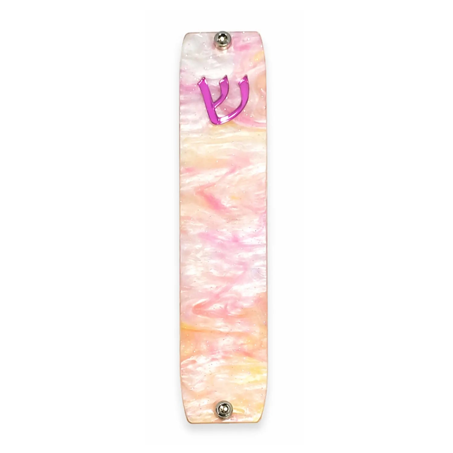 Genesis Small Mezuzah for Door – Handmade Premium Clear Acrylic Case – Model LSN-20070