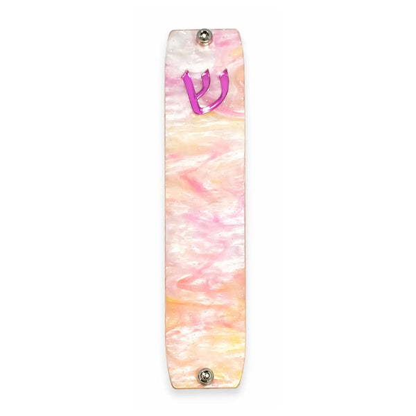Genesis Small Mezuzah for Door – Handmade Premium Clear Acrylic Case – Model LSN-20070