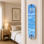 Genesis Small Mezuzah for Door – Handmade Premium Clear Acrylic Case – Model LSN-20071