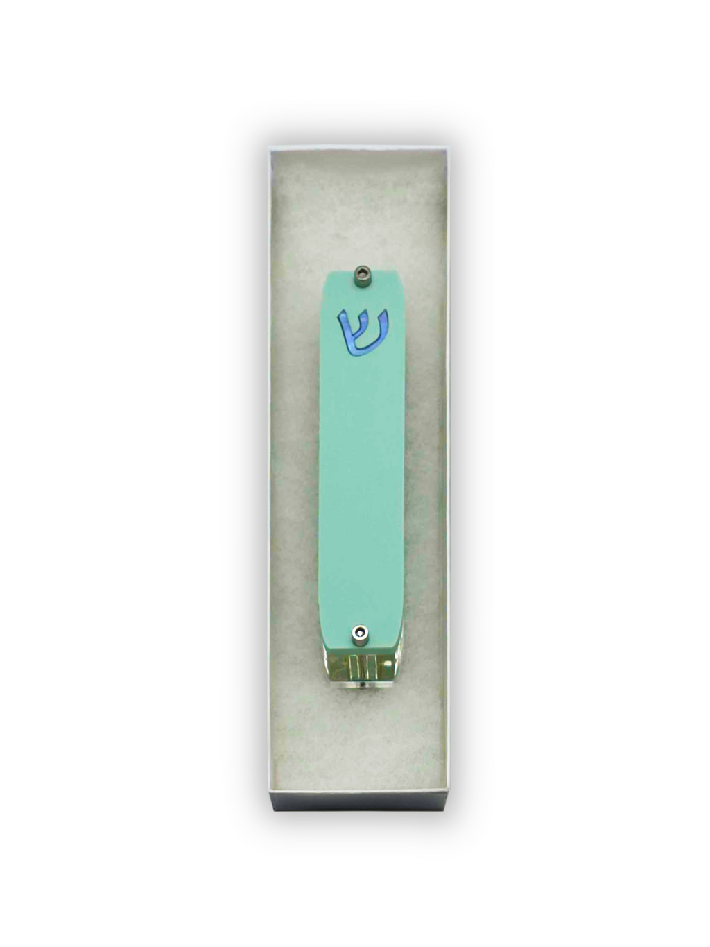 Genesis Small Mezuzah for Door – Handmade Premium Clear Acrylic Case – Model LSN-20072